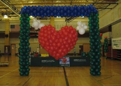 Puffed balloon heart balloon drop-JC High School