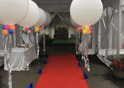 sweet 16 3'balloons with collars balloon entrance-Traditions at the Glen