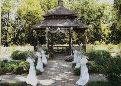 Wedding gazebo entrance