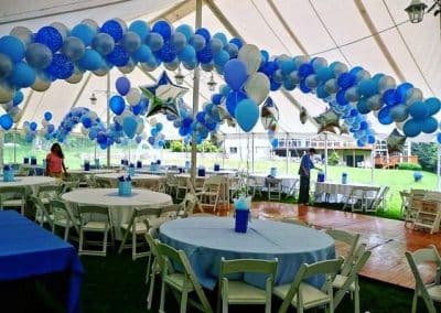 Helium balloon garlands & centerpieces for tents-Private party