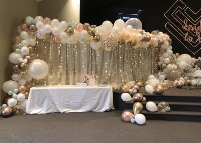 Bridal Shower fun and elegant backdrop