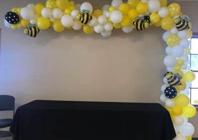 Bumblebee balloon backdrop-Town of Binghamton Community Center