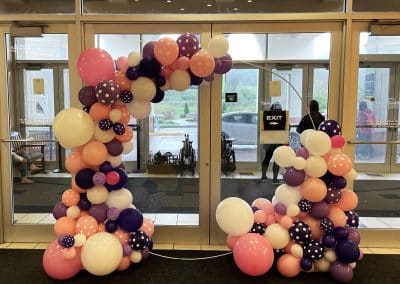 Polka dots bright and cherry circle backdrop-Tioga Downs