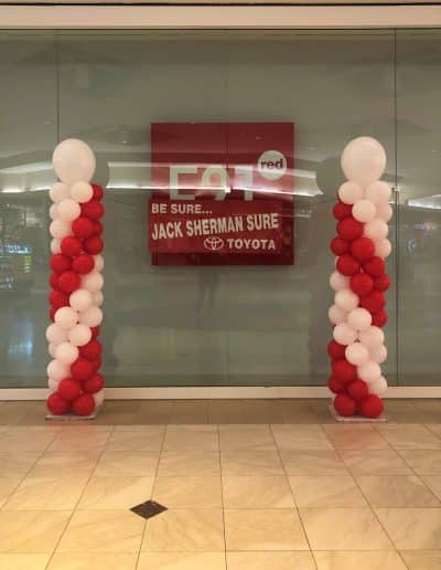 Classic spiral balloon column-Oakdale Commons