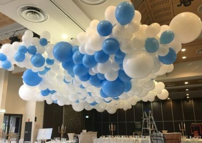Cluster balloon clouds ceiling