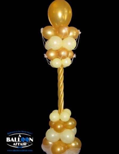 Elegant gold and pearl balloon column-Private party