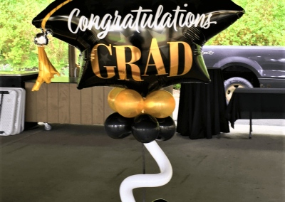 Congrats Grad balloon centerpiece-Mountain Top