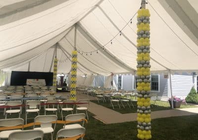 Graduation ceremony tent poles-Springbrook