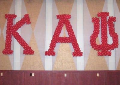 KAU Fraternity logo balloon sculpture-Binghamton University