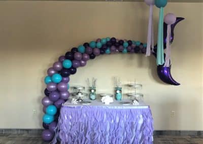 Mermaid and jellyfish balloon backdrop-Riverdale