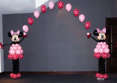 Minnie Mouse polka dot balloon arch-Private party