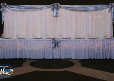 16' backdrop with silver bows-The McKinley