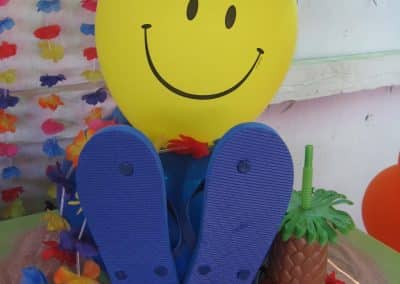 Happy to be at the beach balloon centerpiece-Private party