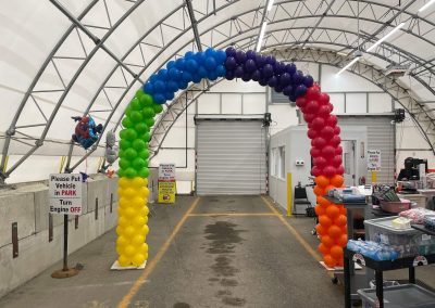 Solid blocks of color style balloon arch-UHS