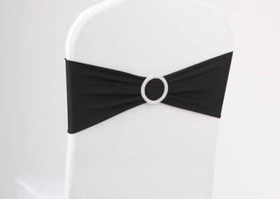 Spandex chair covers with buckle sash