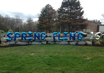 Spring Fling balloon name & year backdrop-Binghamton University