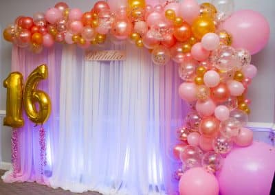 Sweet 16 photo backdrop-Private party