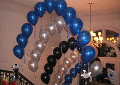 Tunnel of balloons entranceway-Binghamton Club